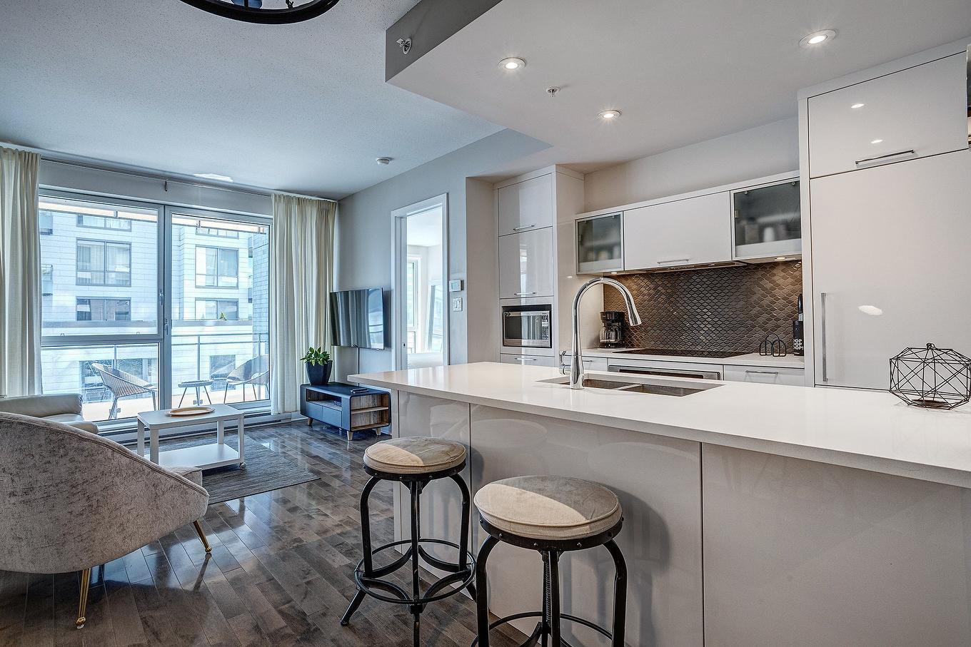Overall view - 713-365 Rue St-André, Montréal (Ville-Marie), QC - Indoor Photo Showing Kitchen With Upgraded Kitchen