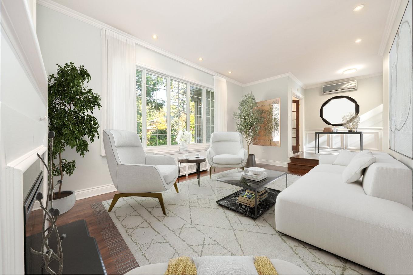 Salon - 146 Av. Lockhart, Mont-Royal, QC - Indoor Photo Showing Living Room