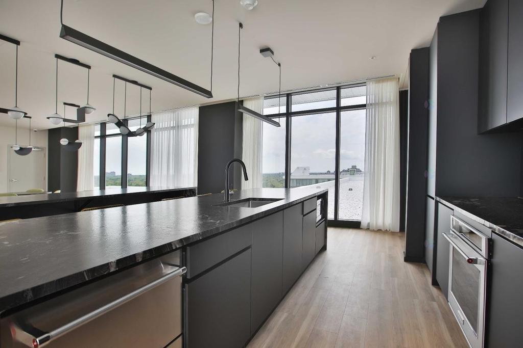 Salle communautaire - 401-5175 Rue Mackenzie, Montréal (Côte-Des-Neiges/Notre-Dame-De-Grâce), QC - Indoor Photo Showing Kitchen With Upgraded Kitchen