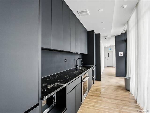 Salle communautaire - 401-5175 Rue Mackenzie, Montréal (Côte-Des-Neiges/Notre-Dame-De-Grâce), QC - Indoor Photo Showing Kitchen With Upgraded Kitchen