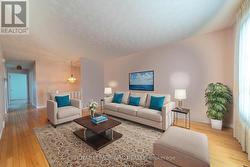 Living room virtually staged -