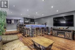 Basement Bar, Darts area and partial view lounge -