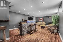 basement bar and lounge area -