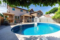 backyard pool oasis -