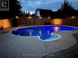 backyard pool oasis -