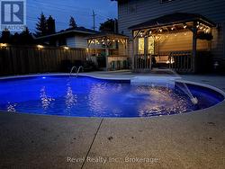 backyard pool oasis -