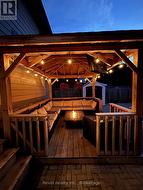 backyard pool oasis lounge area -