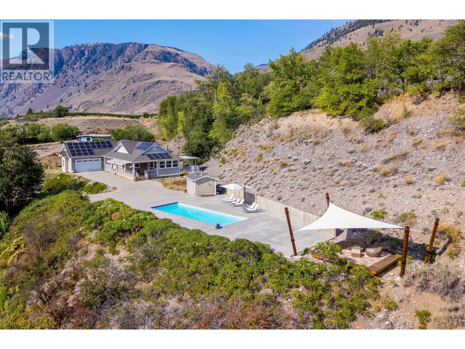802 Coulthard Road, Cawston, BC - Outdoor With In Ground Pool With View