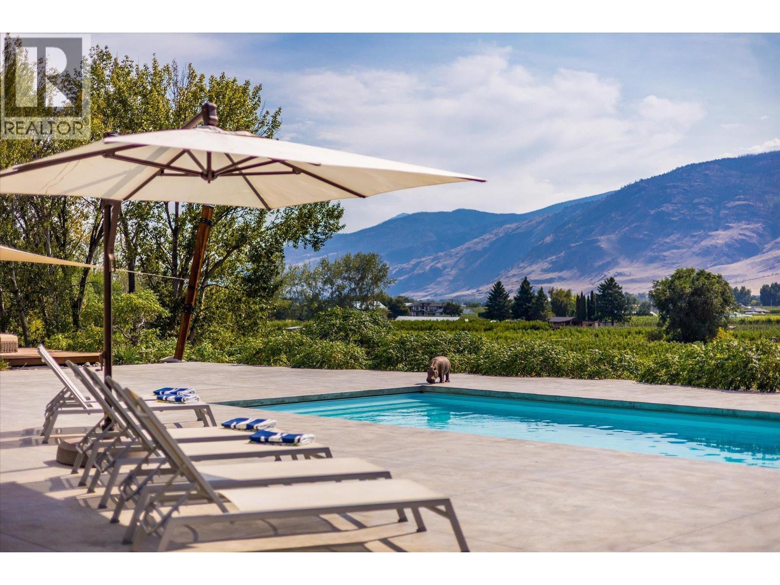 802 Coulthard Road, Cawston, BC - Outdoor With In Ground Pool With View