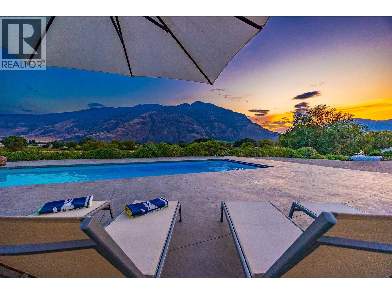 802 Coulthard Road, Cawston, BC - Outdoor With In Ground Pool With View