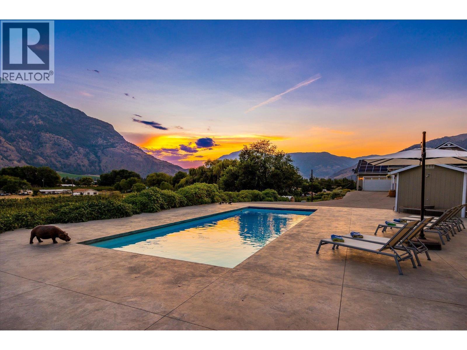 802 Coulthard Road, Cawston, BC - Outdoor With In Ground Pool With View