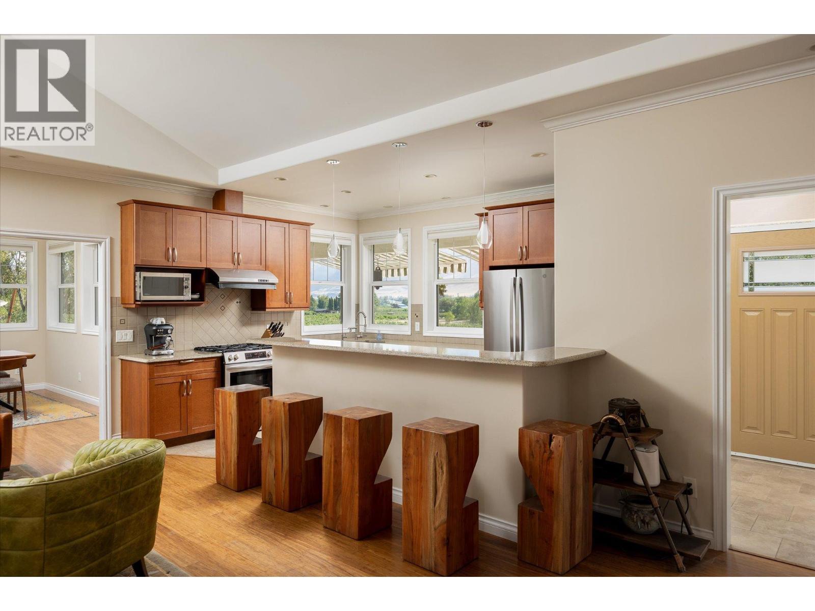 802 Coulthard Road, Cawston, BC - Indoor Photo Showing Kitchen With Stainless Steel Kitchen