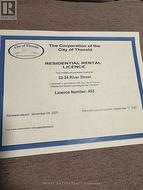 RESIDENTIAL RENTAL LICENCE FOR 32-34 RIVER STREET -