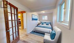 Bedroom main floor - Virtually staged -