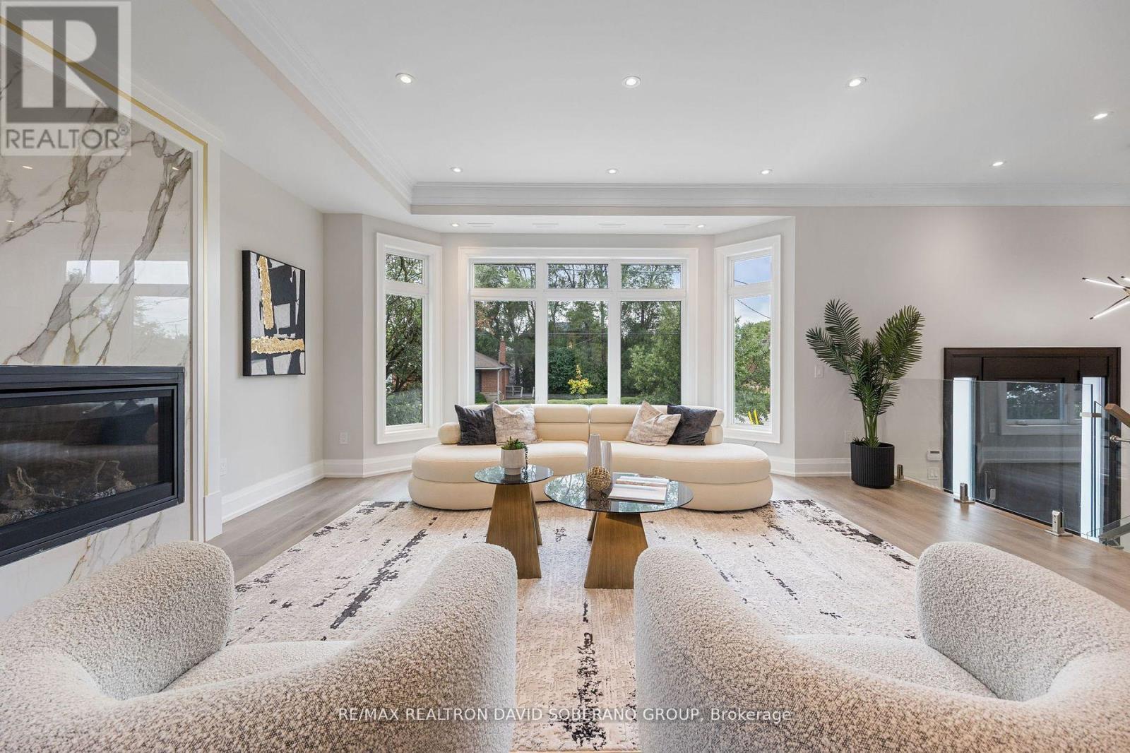 106 Allingham Gardens, Toronto, ON - Indoor Photo Showing Living Room With Fireplace