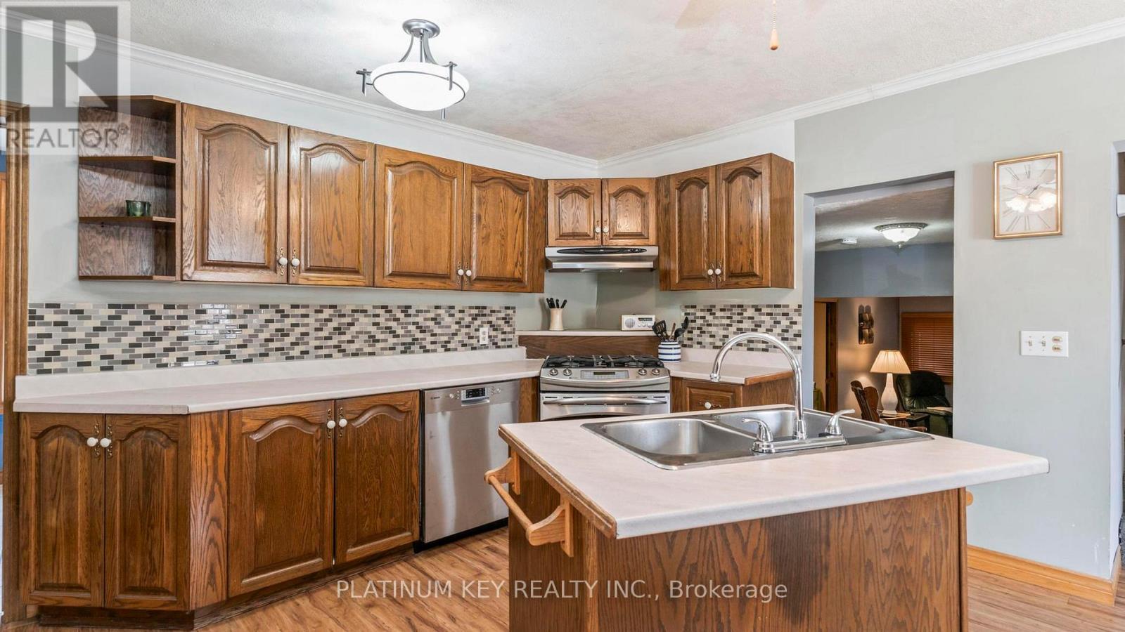 41 Queen Street, Strathroy-Caradoc (Se), ON - Indoor Photo Showing Kitchen With Double Sink