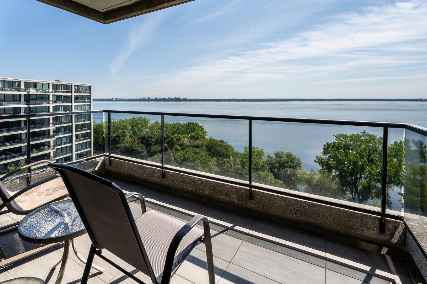 Balcony - 1201-100 Rue Hall, Montréal (Verdun/Île-Des-Soeurs), QC - Outdoor With Body Of Water With View