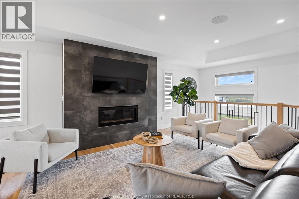 162 Summer, Belle River, ON - Indoor Photo Showing Living Room With Fireplace