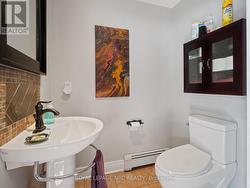 A convenient powder room on the main floor. -