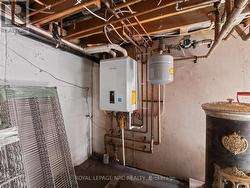 Newer boiler/water heater combination unit. -
