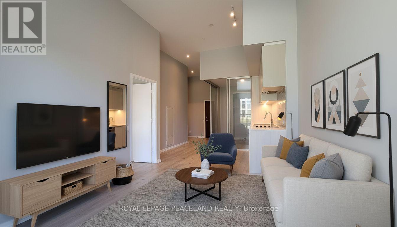 virtual staging - 101 - 7890 Jane Street, Vaughan, ON - Indoor Photo Showing Living Room