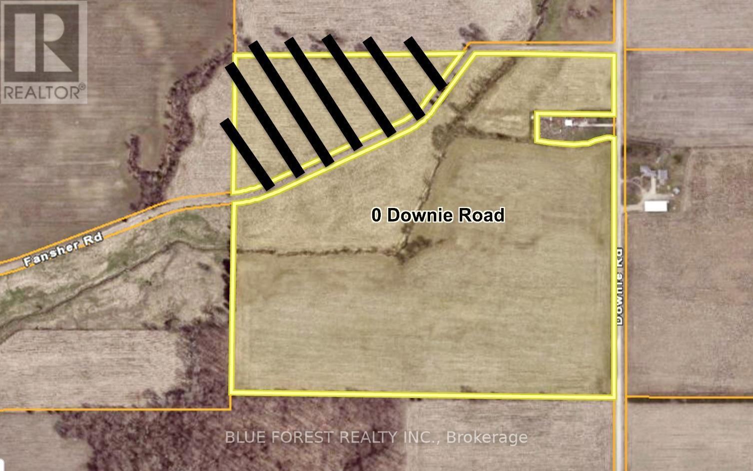 Crossed out area is not included in listed parcel. - 0 Downie Road, Dawn-Euphemia, ON
