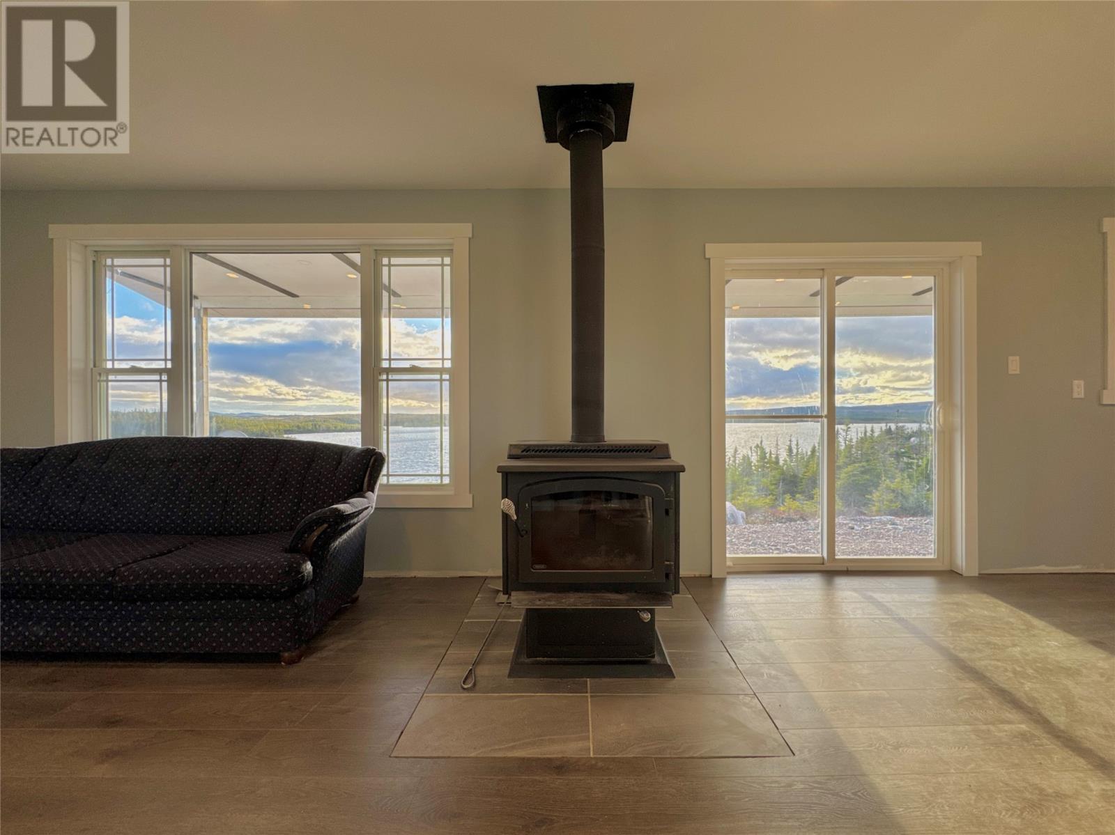 Lot 00 Gull Pond, North West Brook, NL - Indoor Photo Showing Living Room With Fireplace