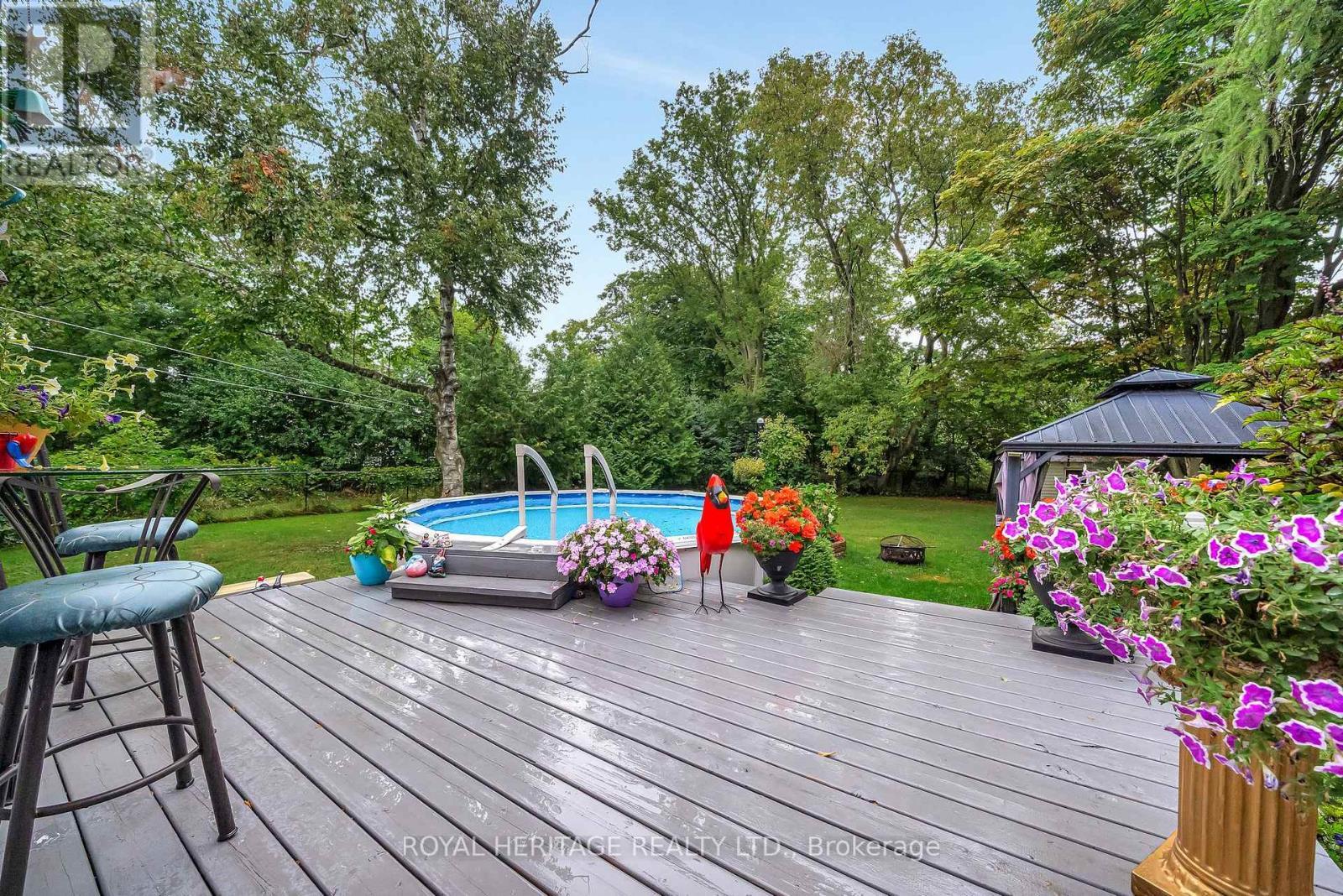 155 Prince Edward Street, Brighton, ON - Outdoor With Above Ground Pool With Deck Patio Veranda With Backyard