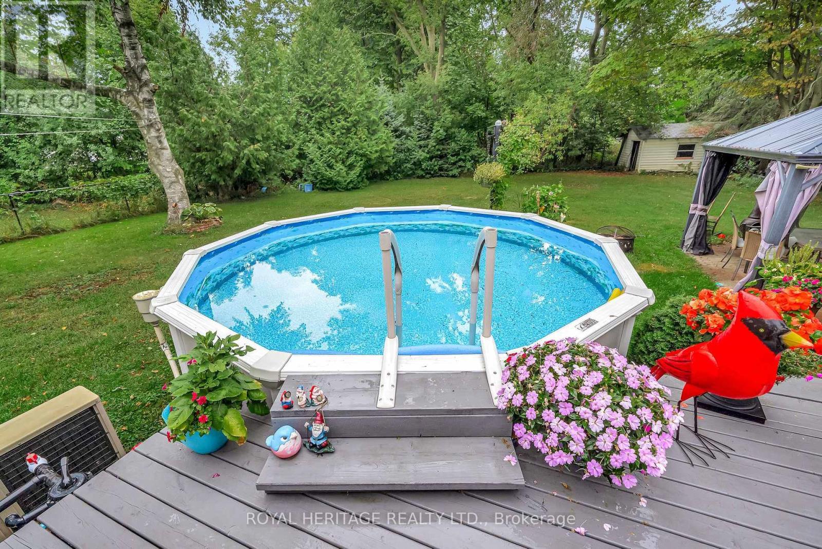 155 Prince Edward Street, Brighton, ON - Outdoor With Above Ground Pool With Backyard