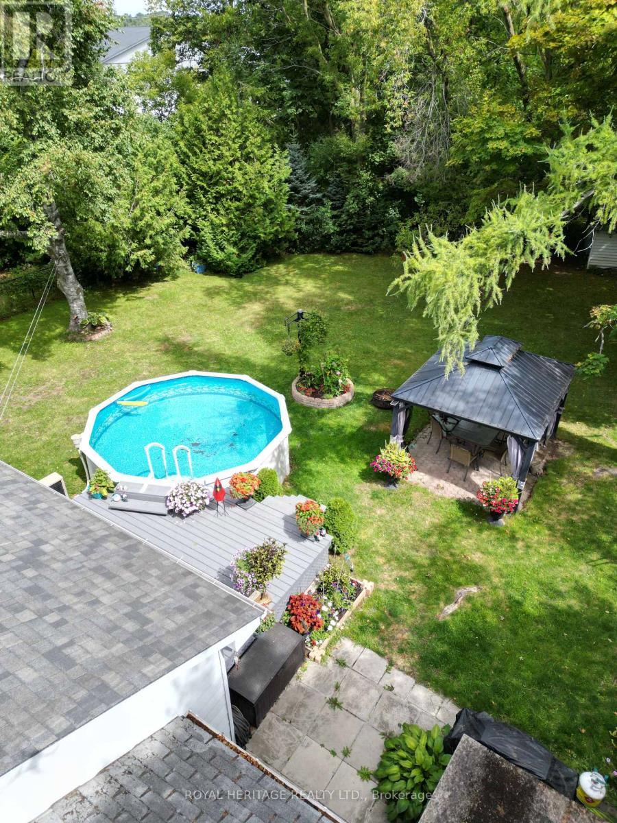 155 Prince Edward Street, Brighton, ON - Outdoor With Above Ground Pool With Backyard