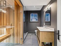 Full bathroom with sauna -