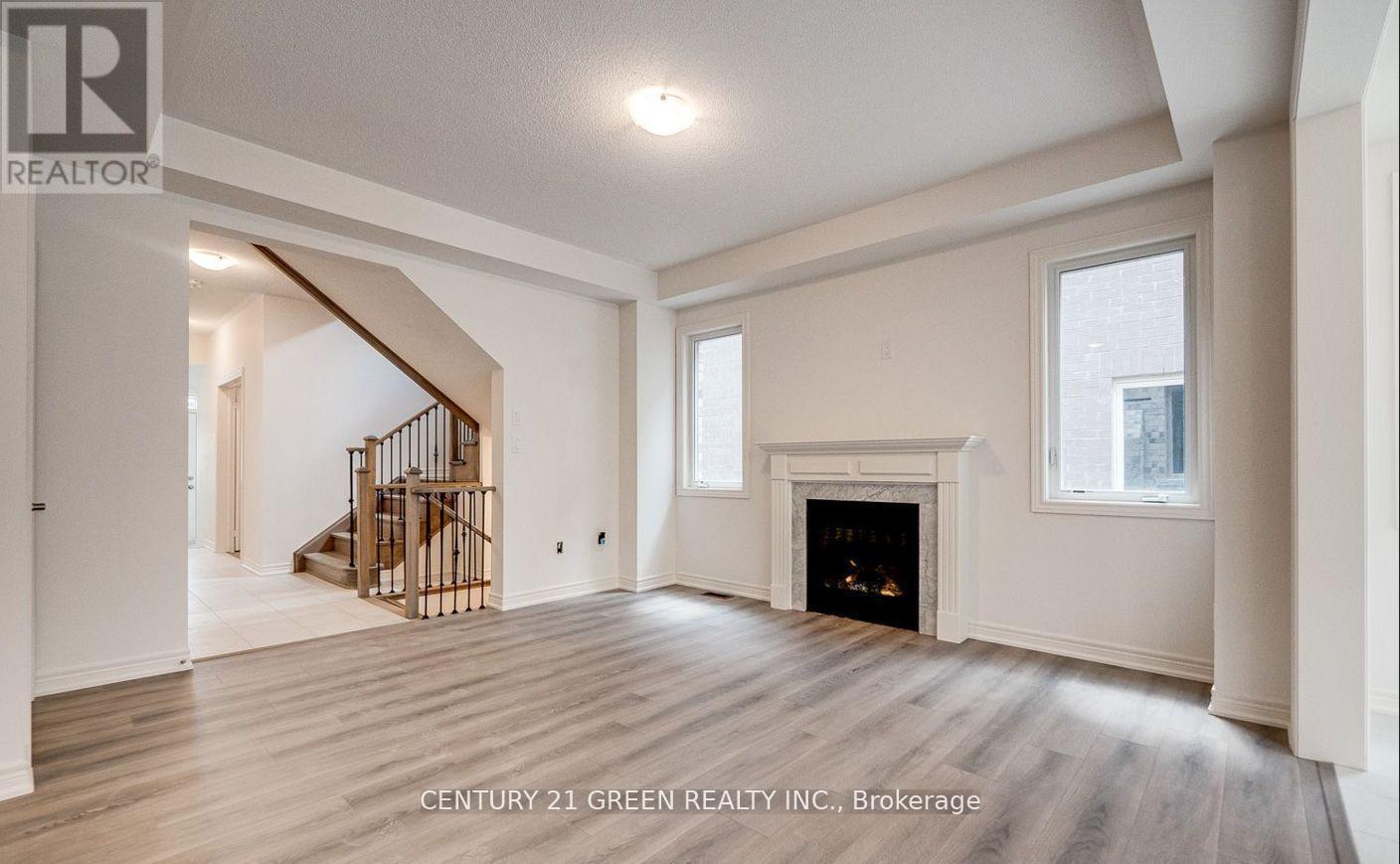 59 Hager Crk Terrace, Hamilton, ON - Indoor Photo Showing Living Room With Fireplace