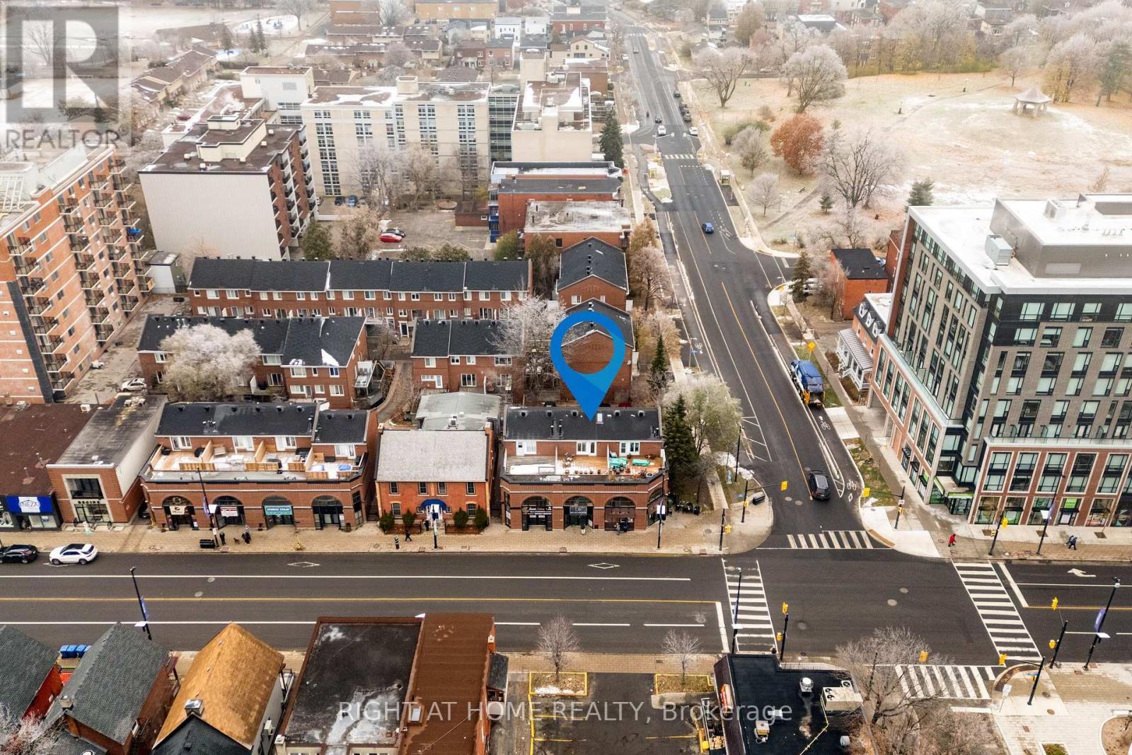 Exterior - w Drone Facing Park, North - 4 Thorburn Private, Ottawa, ON - Outdoor With View