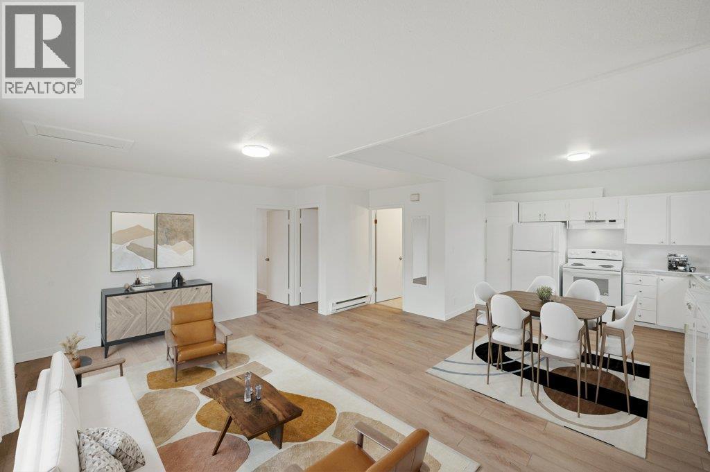 Virtually staged - 428 Hillcrest Avenue, Oliver, BC - Indoor Photo Showing Living Room