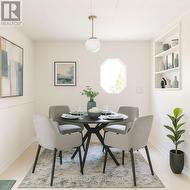 Dining area - digitally staged -