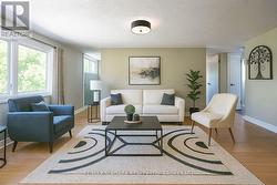Living room - digitally staged -