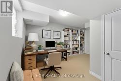 Basement space furnished -