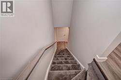 Stairway with baseboards -