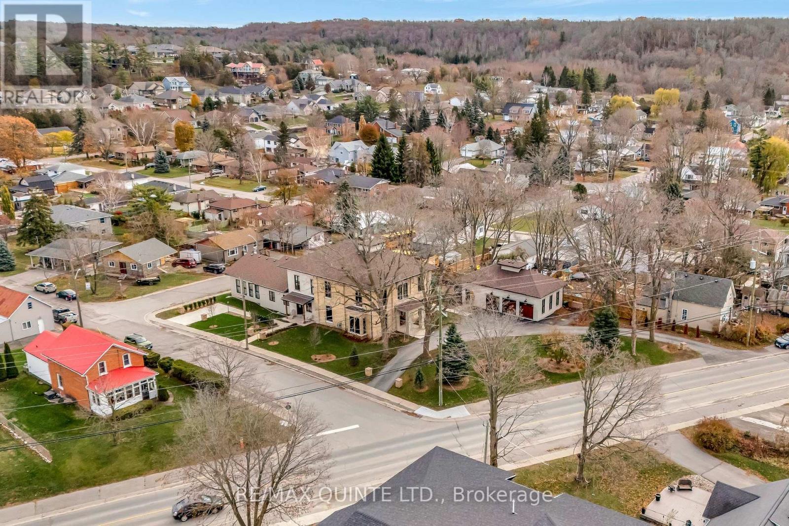 Aerial of property - 88 Bridge Street, Prince Edward County (Picton Ward), ON - Outdoor With View