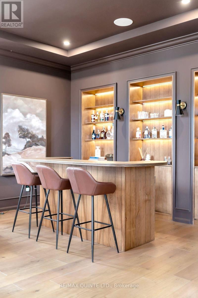 Bar lounge with custom wood work - 88 Bridge Street, Prince Edward County (Picton Ward), ON - Indoor Photo Showing Dining Room