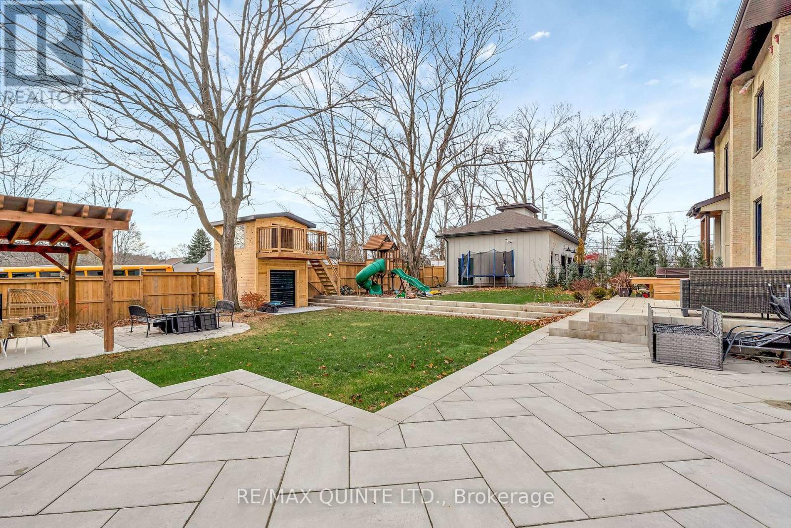 Rear yard with shed and children's zone - 88 Bridge Street, Prince Edward County (Picton Ward), ON - Outdoor