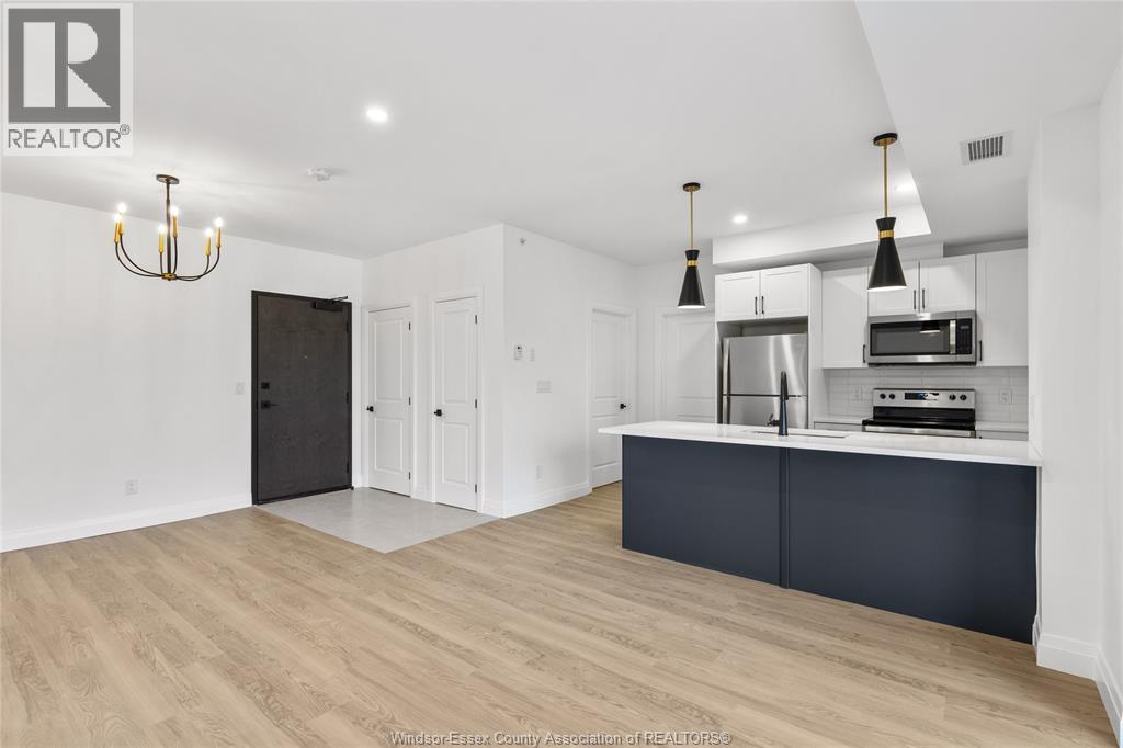 3817 Howard Avenue Unit# 313, Windsor, ON - Indoor Photo Showing Kitchen With Upgraded Kitchen