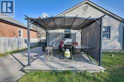 View of patio / terrace with outdoor dining area and area for grilling -