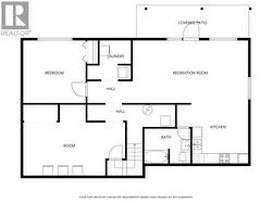 Downstairs layout - approximate only and should not be relied upon -