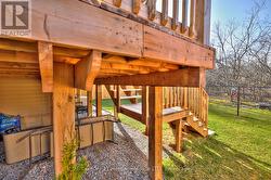 Side view of the backyard -