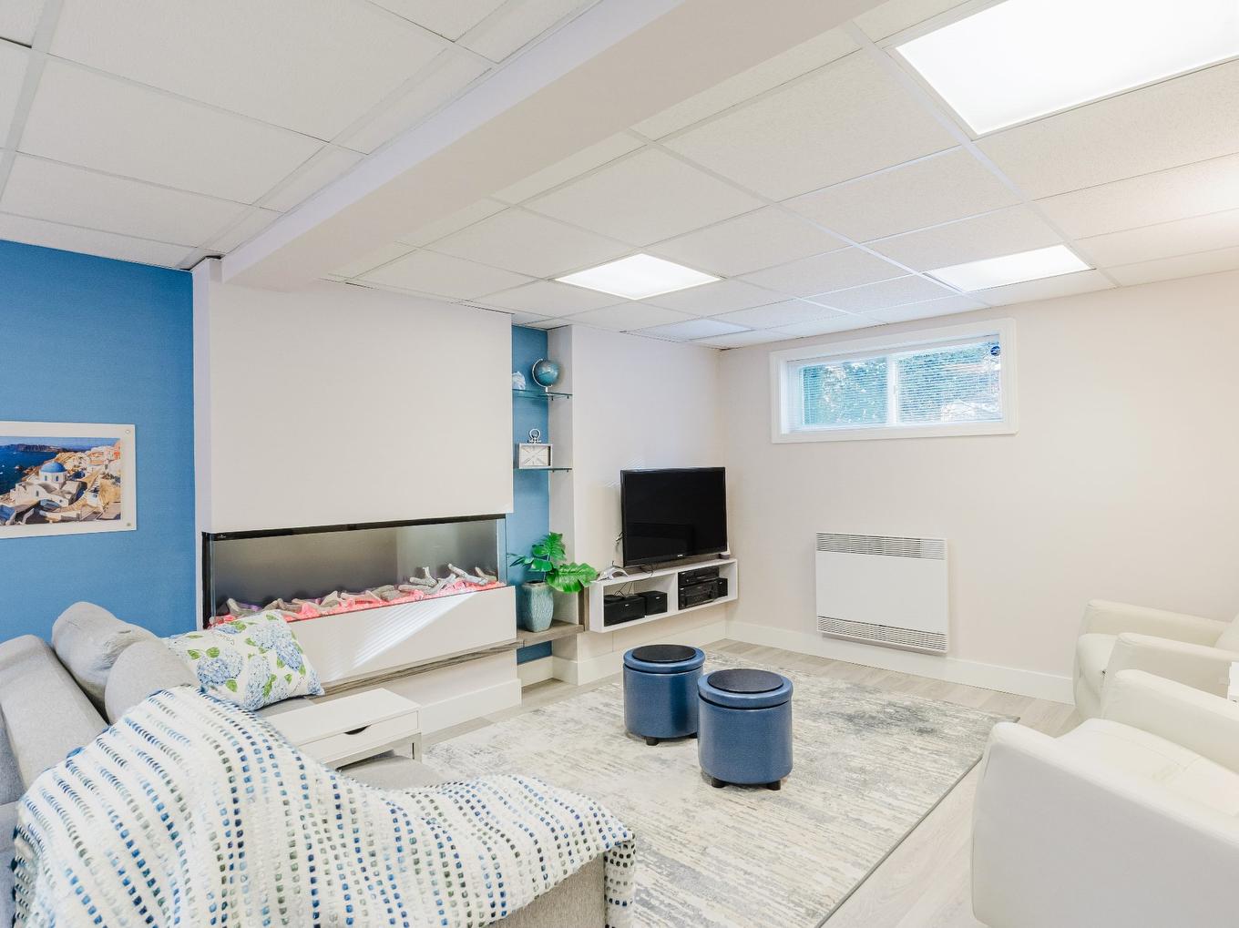 Living room - 4440 Rue Barrette, Sherbrooke (Les Nations), QC - Indoor Photo Showing Basement