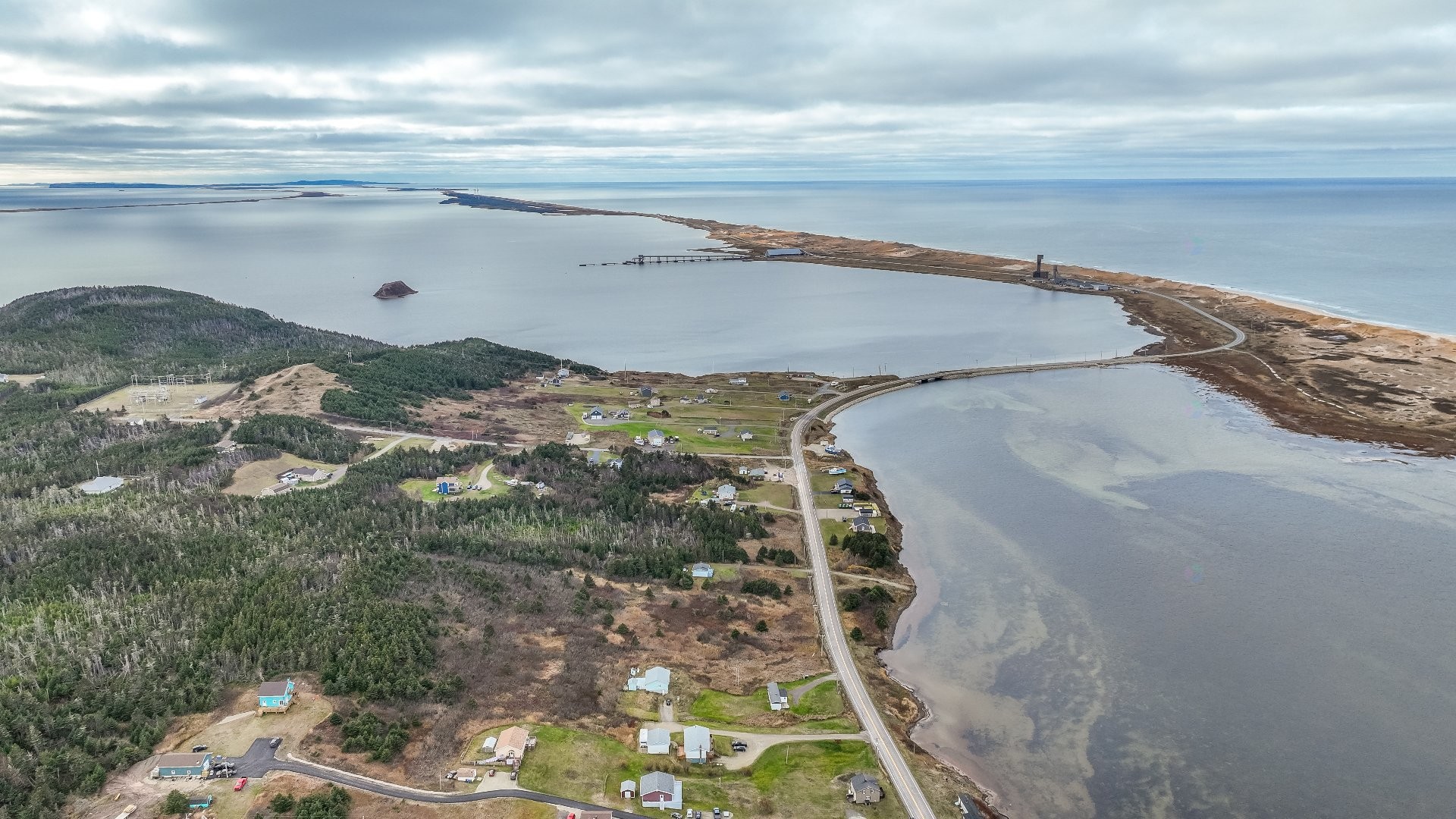 Photo aérienne - Ch. Principal, Grosse-Île, QC