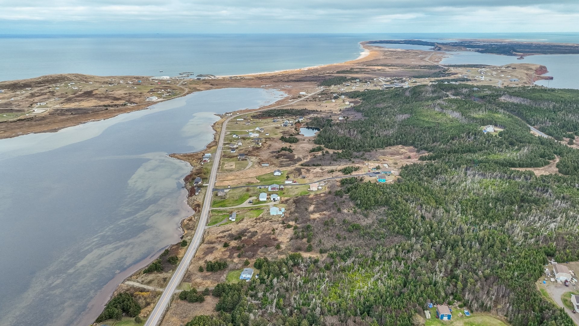 Photo aérienne - Ch. Principal, Grosse-Île, QC