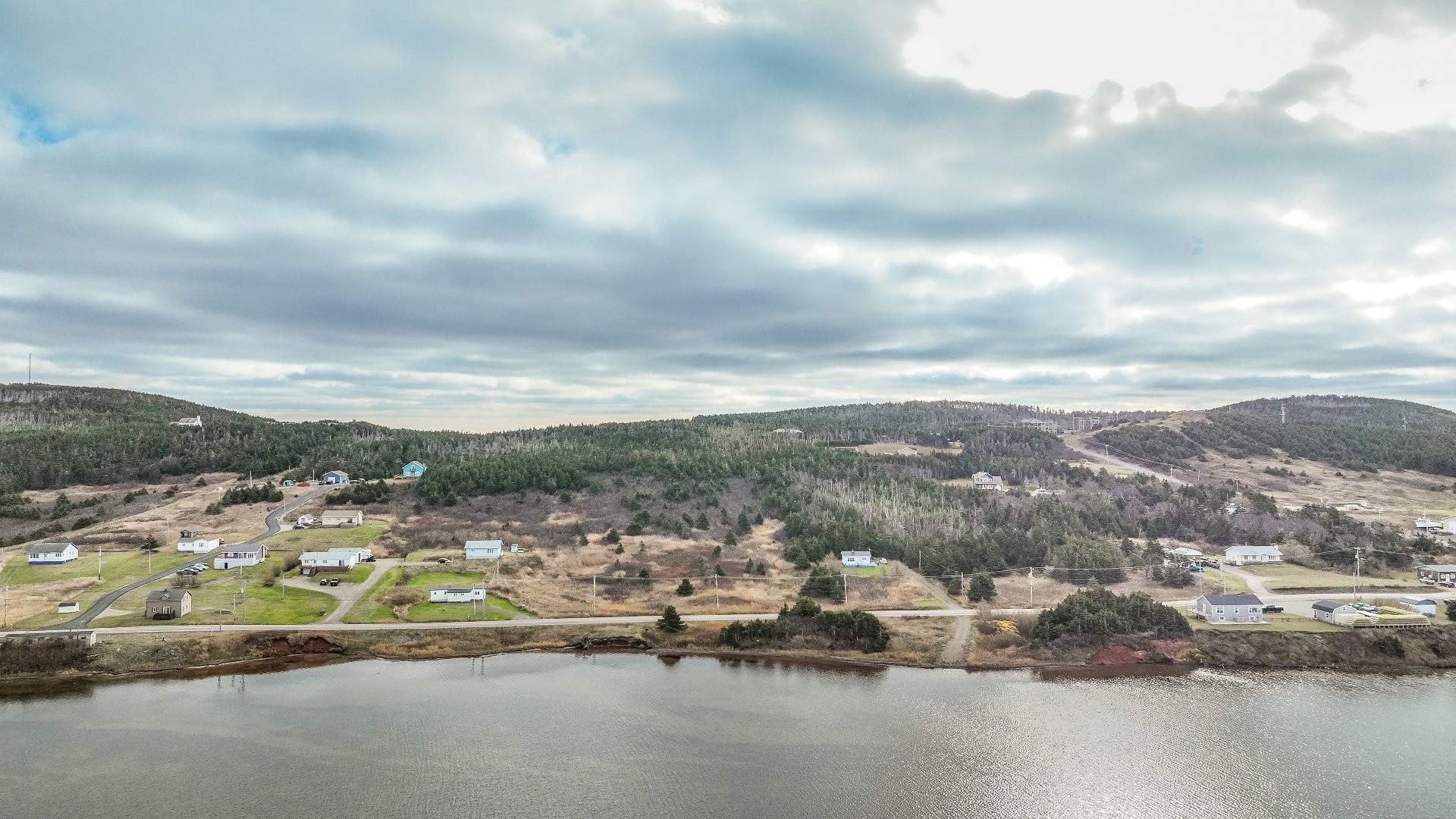 Photo aérienne - Ch. Principal, Grosse-Île, QC