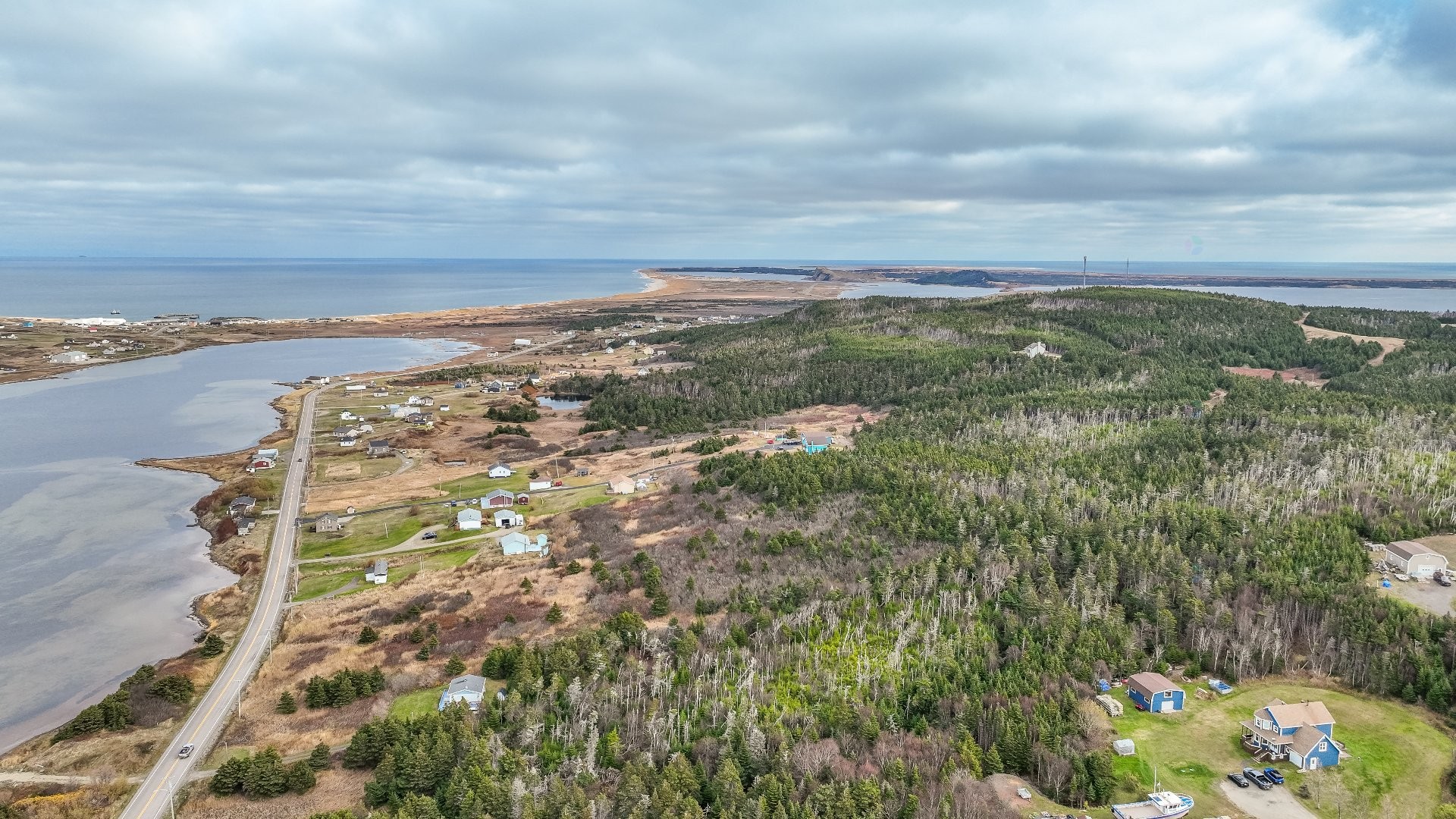 Photo aérienne - Ch. Principal, Grosse-Île, QC